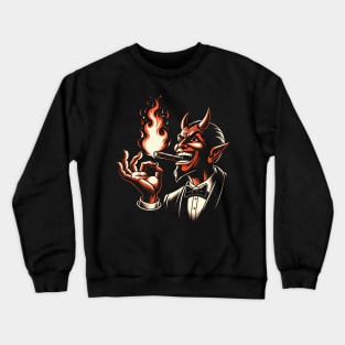 Smoking Devil Crewneck Sweatshirt